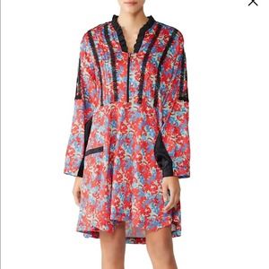 Koche Lace Trim Floral Dress Kaftan Dress FLAWEDfes